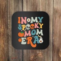 In My Spooky Mom Era Funny Halloween Groovy Coaster thumb 0