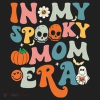 In My Spooky Mom Era Funny Halloween Groovy Tumbler thumb 3
