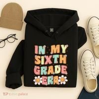In My Sixth Grade Era Cute Groovy 6th Grade Back To School Gift Hoodie thumb 4