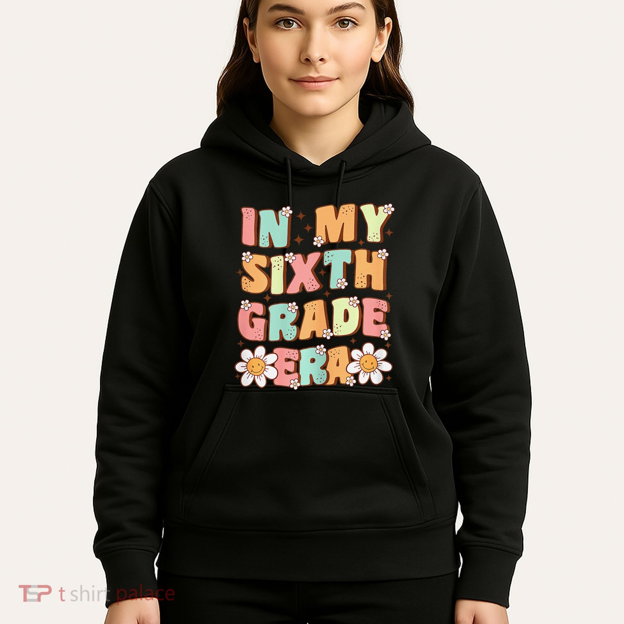 In My Sixth Grade Era Cute Groovy 6th Grade Back To School Gift Hoodie