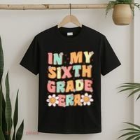 In My Sixth Grade Era Cute Groovy 6th Grade Back To School Gift T-Shirt thumb 2