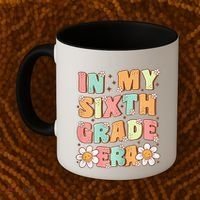In My Sixth Grade Era Cute Groovy 6th Grade Back To School Gift Coffee Mug thumb 2