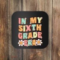 In My Sixth Grade Era Cute Groovy 6th Grade Back To School Gift Coaster thumb 0
