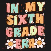 In My Sixth Grade Era Cute Groovy 6th Grade Back To School Gift Women's Hoodie thumb 2