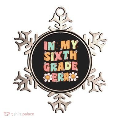 In My Sixth Grade Era Cute Groovy 6th Grade Back To School Gift Ornament