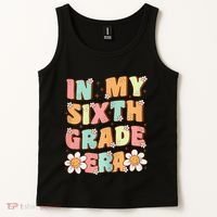 In My Sixth Grade Era Cute Groovy 6th Grade Back To School Gift Tank Top thumb 2