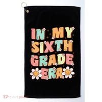 In My Sixth Grade Era Cute Groovy 6th Grade Back To School Gift Golf Towel thumb 0