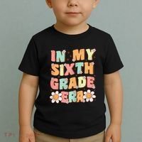 In My Sixth Grade Era Cute Groovy 6th Grade Back To School Gift Toddler T-Shirt thumb 2