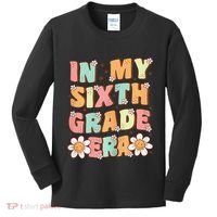 In My Sixth Grade Era Cute Groovy 6th Grade Back To School Gift Kids Long Sleeve Shirt thumb 0