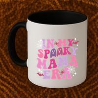 In My Spooky Mama Era Ghost Groovy Halloween Trick Or Treat Great Gift Coffee Mug thumb 2