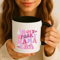 In My Spooky Mama Era Ghost Groovy Halloween Trick Or Treat Great Gift Coffee Mug thumb 3