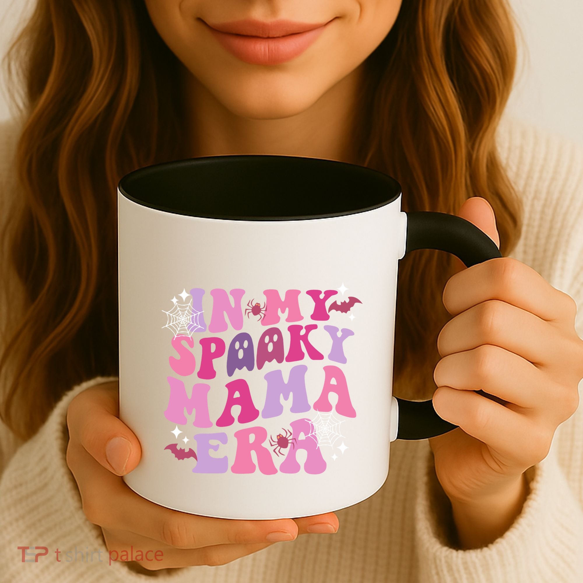 In My Spooky Mama Era Ghost Groovy Halloween Trick Or Treat Great Gift Coffee Mug