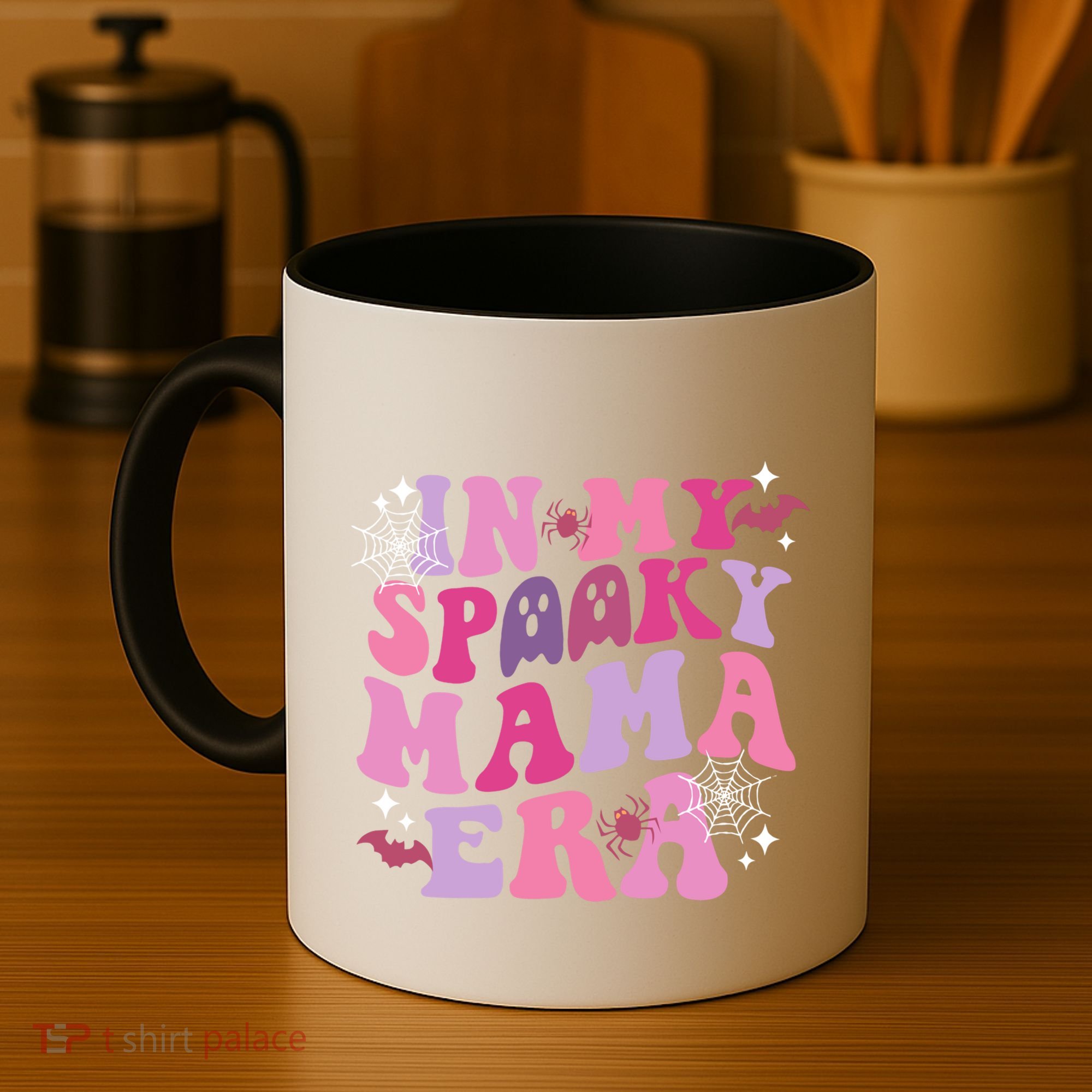 In My Spooky Mama Era Ghost Groovy Halloween Trick Or Treat Great Gift Coffee Mug