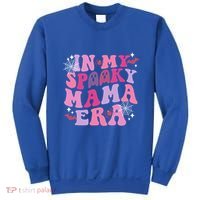 In My Spooky Mama Era Ghost Groovy Halloween Trick Or Treat Great Gift Sweatshirt thumb 0