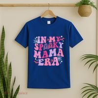 In My Spooky Mama Era Ghost Groovy Halloween Trick Or Treat Great Gift T-Shirt thumb 2