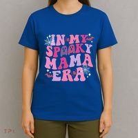 In My Spooky Mama Era Ghost Groovy Halloween Trick Or Treat Great Gift T-Shirt thumb 4
