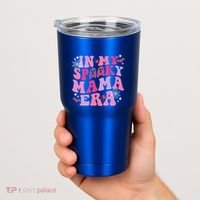 In My Spooky Mama Era Ghost Groovy Halloween Trick Or Treat Great Gift Tumbler thumb 2