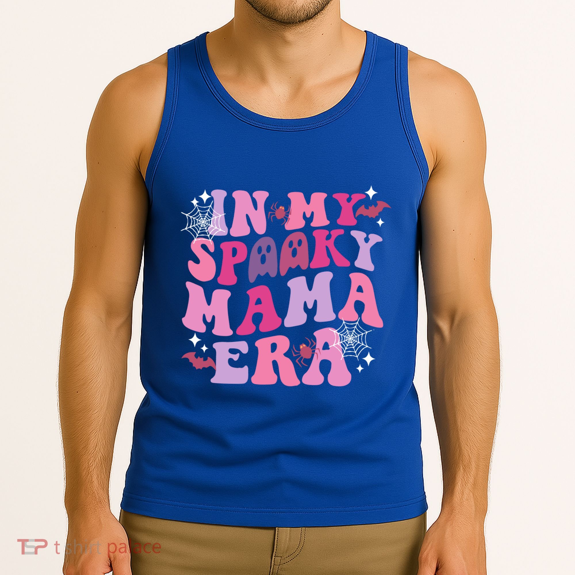 In My Spooky Mama Era Ghost Groovy Halloween Trick Or Treat Great Gift Tank Top