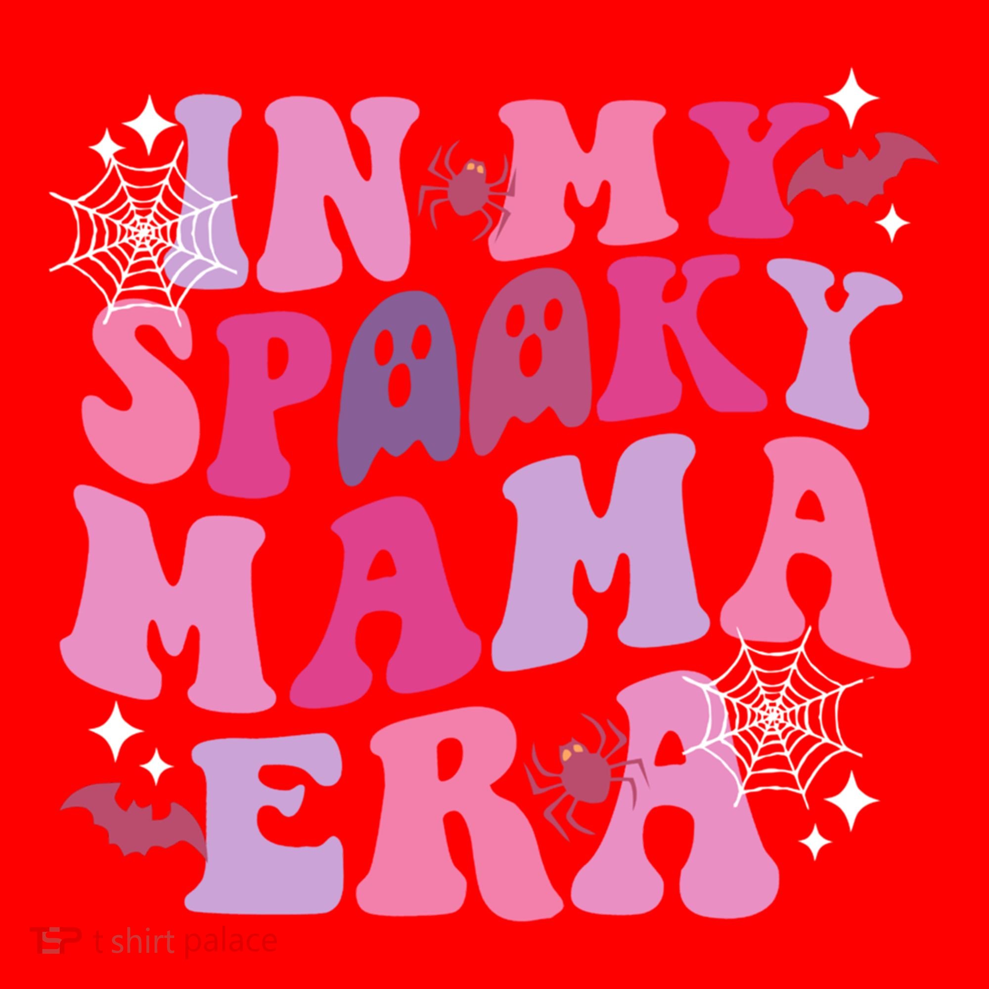 In My Spooky Mama Era Ghost Groovy Halloween Trick Or Treat Great Gift Santa Hat