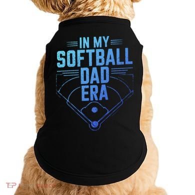 In My Softball Dad Era Softball Team Dad Softball Dads Gift Doggie Tank