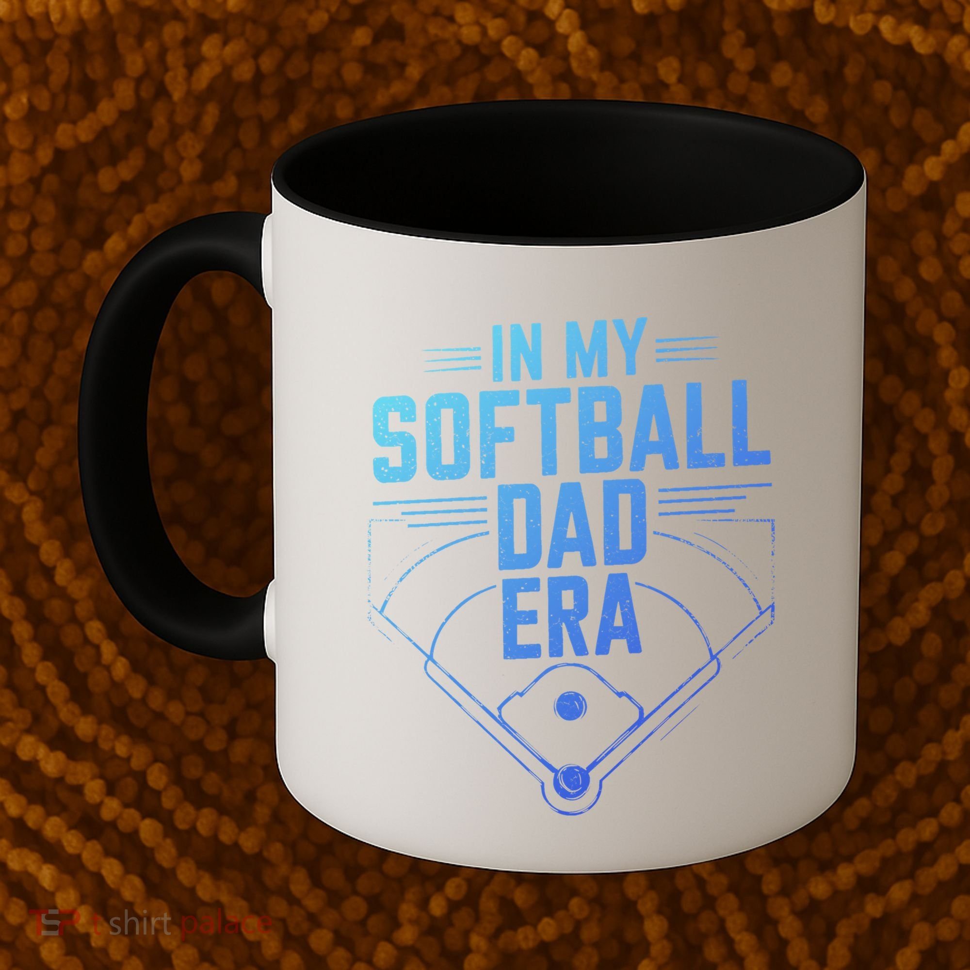 In My Softball Dad Era Softball Team Dad Softball Dads Gift Coffee Mug