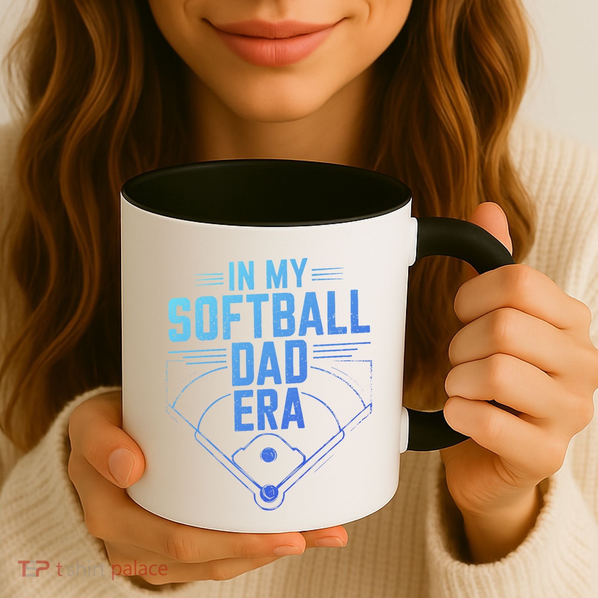 In My Softball Dad Era Softball Team Dad Softball Dads Gift Coffee Mug