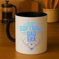 In My Softball Dad Era Softball Team Dad Softball Dads Gift Coffee Mug thumb 4