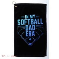 In My Softball Dad Era Softball Team Dad Softball Dads Gift Golf Towel thumb 0