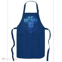 In My Softball Dad Era Softball Team Dad Softball Dads Gift Apron thumb 0