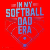 In My Softball Dad Era Softball Team Dad Softball Dads Gift Santa Hat thumb 1