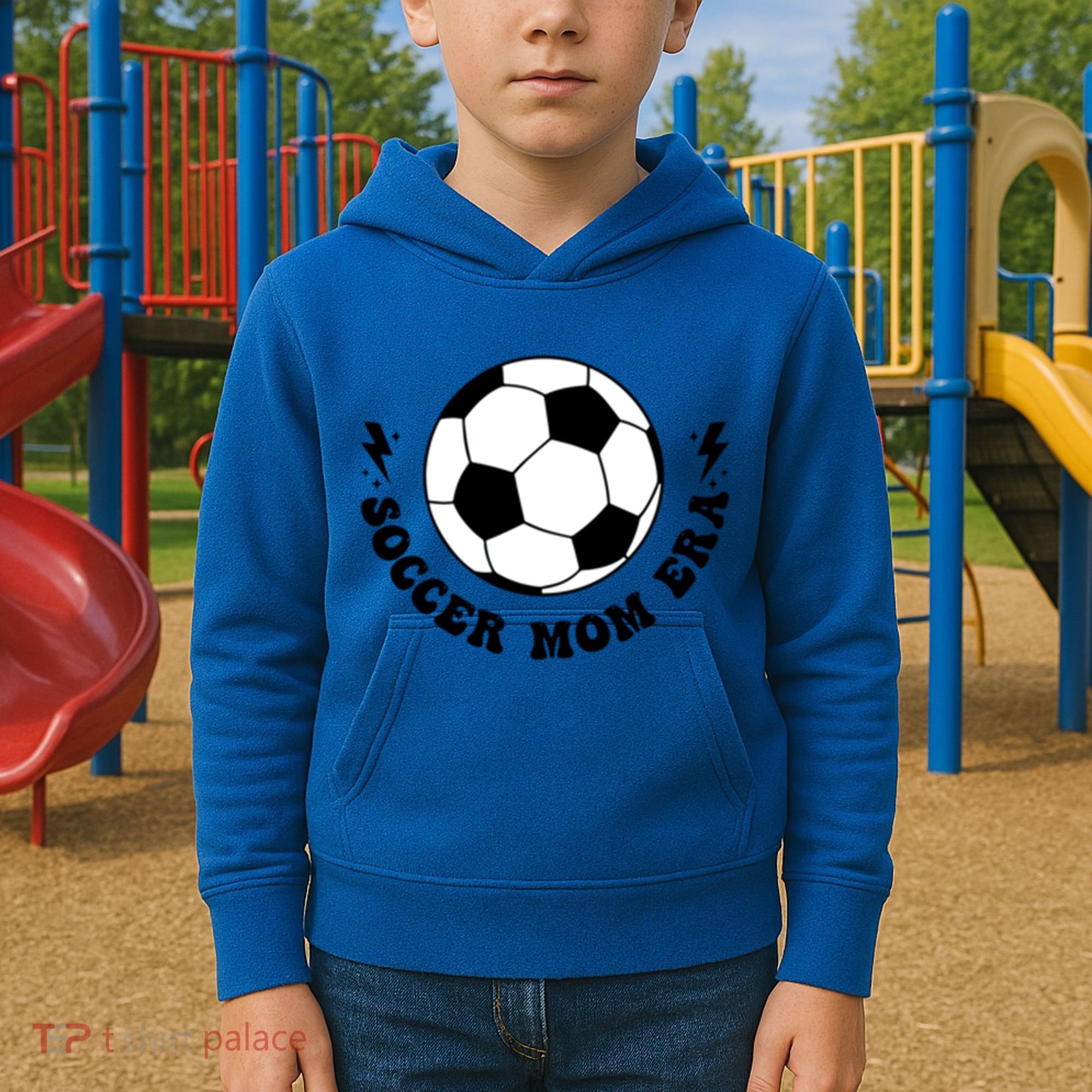In My Soccer Mom Era (2 Sides) Gift Kids Hoodie