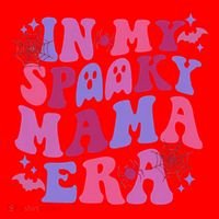 In My Spooky Mama Era Halloween Spooky Mom Santa Hat thumb 1