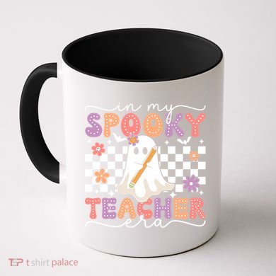 In My Spooky Teacher Era Retro Ghost Halloween Spooky Season Cool Gift Coffee Mug