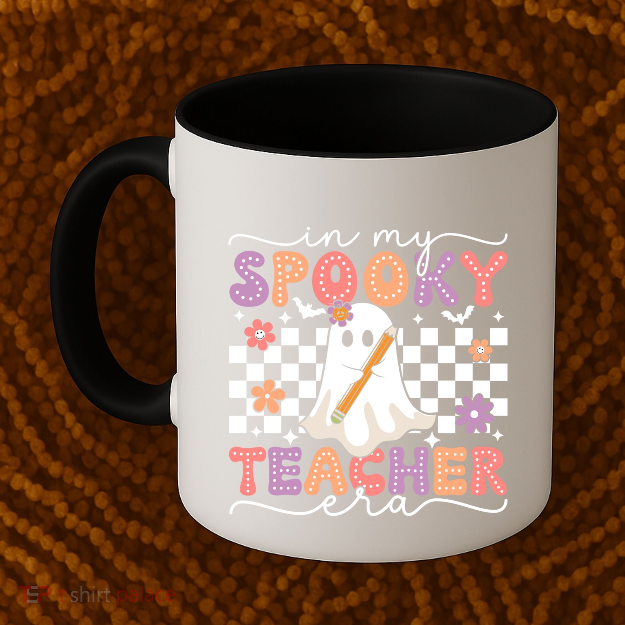 In My Spooky Teacher Era Retro Ghost Halloween Spooky Season Cool Gift Coffee Mug
