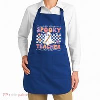 In My Spooky Teacher Era Retro Ghost Halloween Spooky Season Cool Gift Apron thumb 2