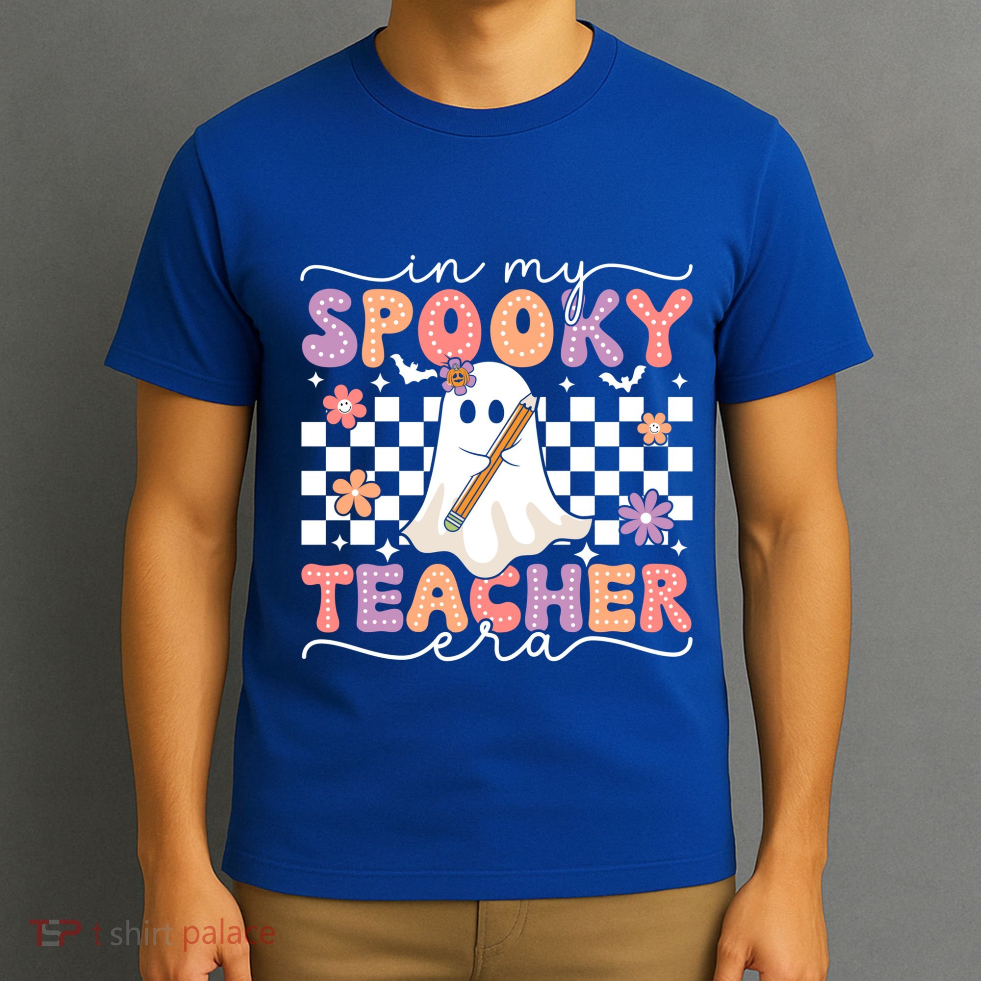In My Spooky Teacher Era Retro Ghost Halloween Spooky Season Cool Gift T-Shirt