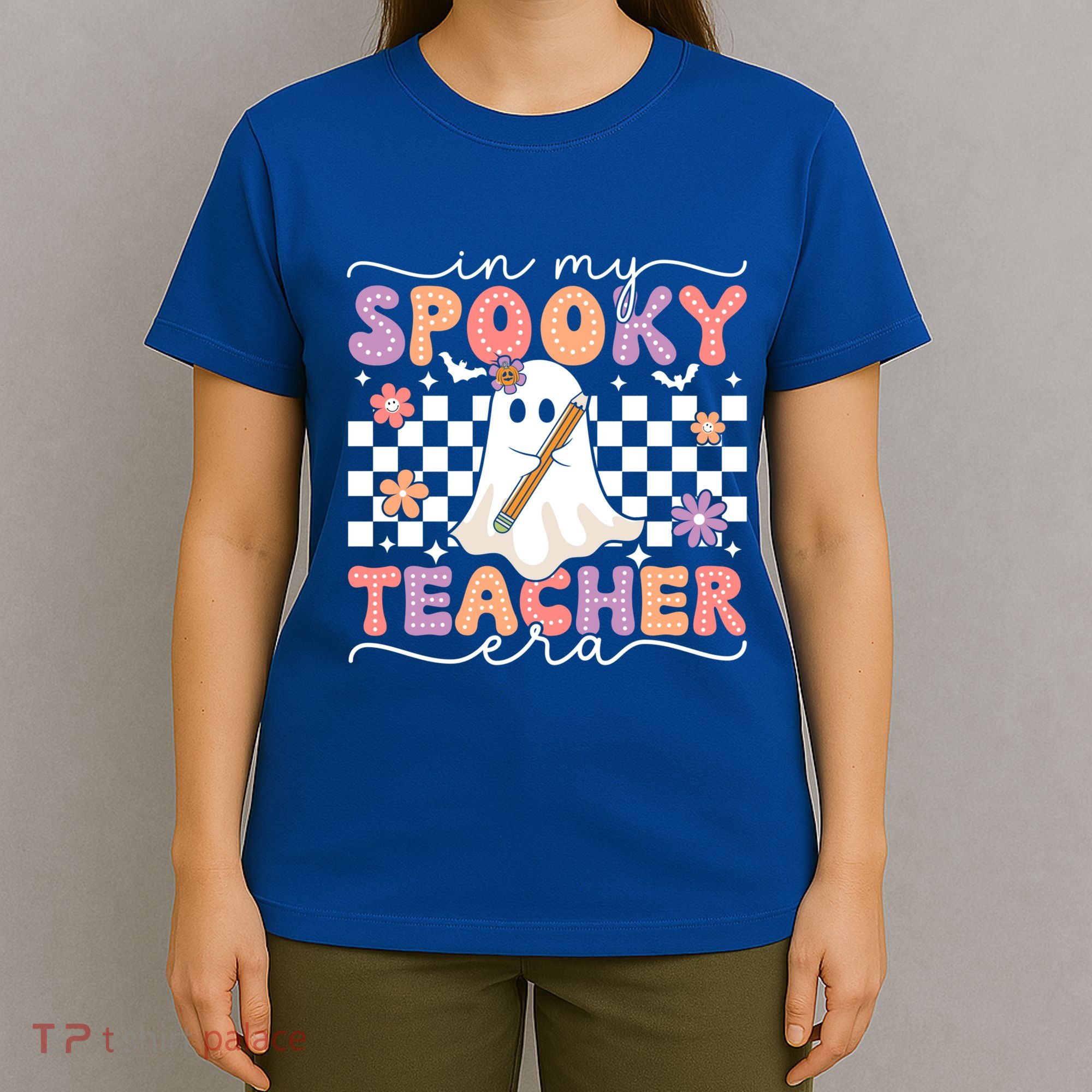 In My Spooky Teacher Era Retro Ghost Halloween Spooky Season Cool Gift T-Shirt