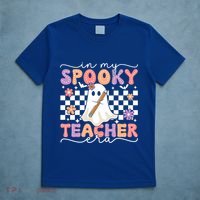 In My Spooky Teacher Era Retro Ghost Halloween Spooky Season Cool Gift T-Shirt thumb 5