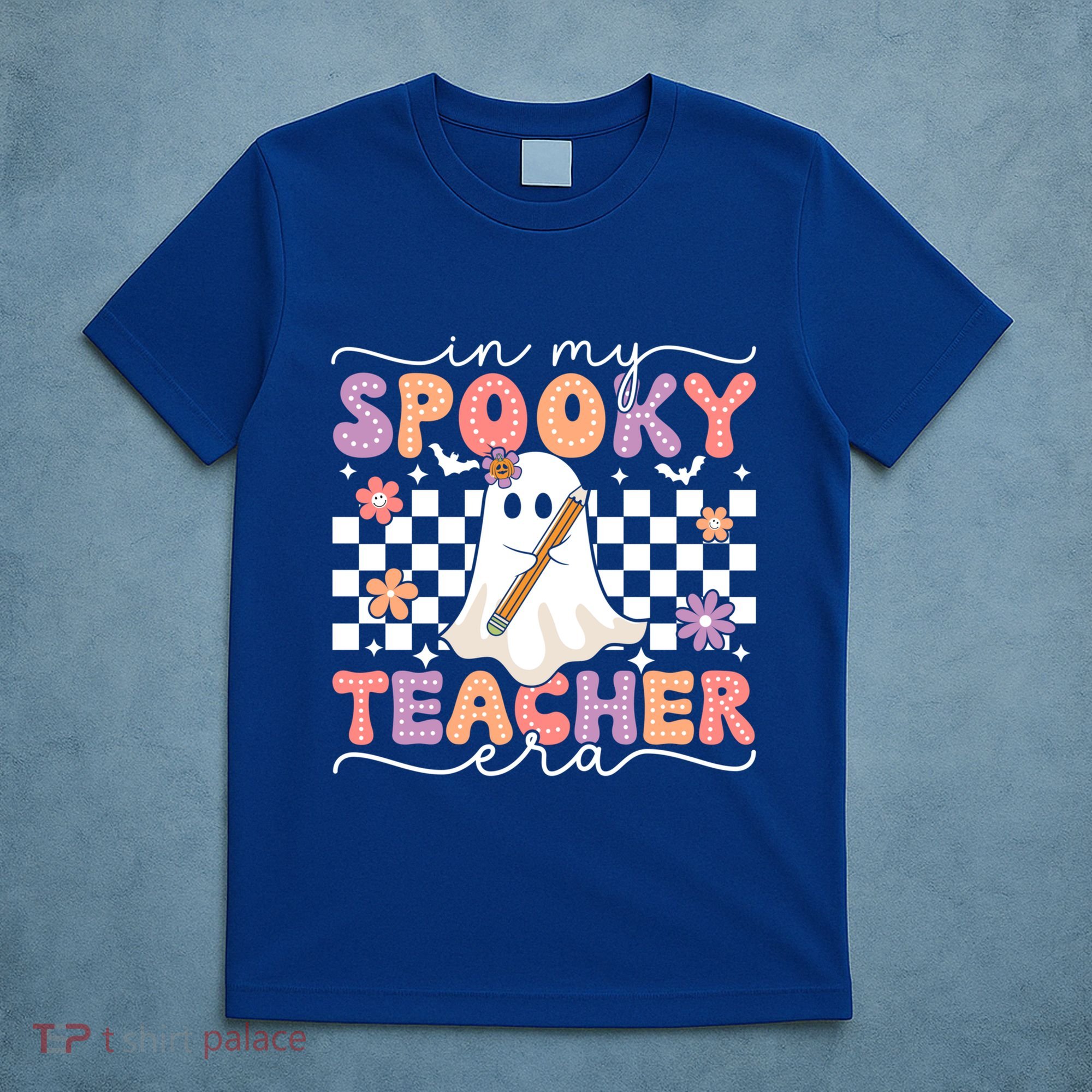 In My Spooky Teacher Era Retro Ghost Halloween Spooky Season Cool Gift T-Shirt