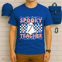 In My Spooky Teacher Era Retro Ghost Halloween Spooky Season Cool Gift T-Shirt thumb 6