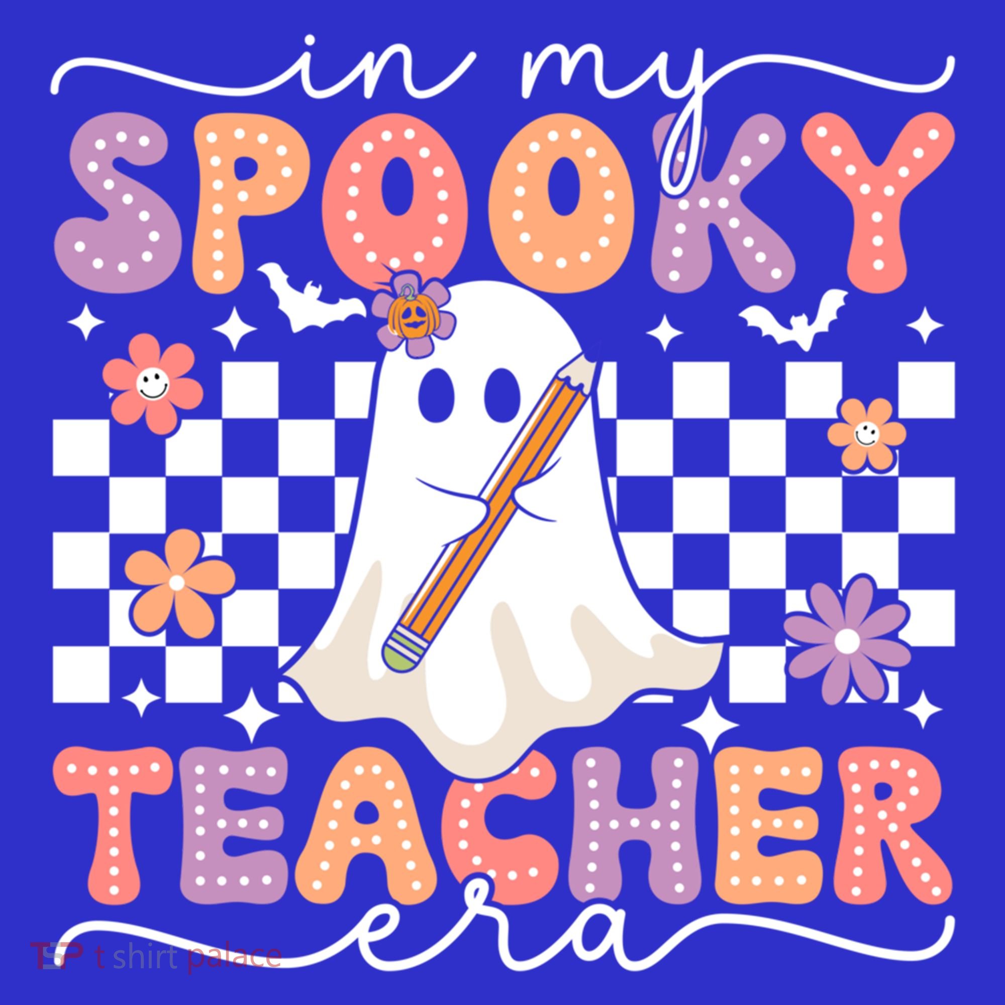 In My Spooky Teacher Era Retro Ghost Halloween Spooky Season Cool Gift T-Shirt