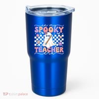 In My Spooky Teacher Era Retro Ghost Halloween Spooky Season Cool Gift Tumbler thumb 0