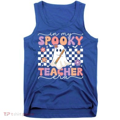 In My Spooky Teacher Era Retro Ghost Halloween Spooky Season Cool Gift Tank Top