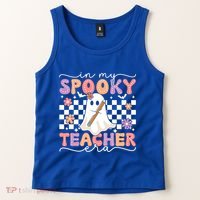 In My Spooky Teacher Era Retro Ghost Halloween Spooky Season Cool Gift Tank Top thumb 2