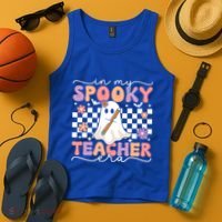 In My Spooky Teacher Era Retro Ghost Halloween Spooky Season Cool Gift Tank Top thumb 4