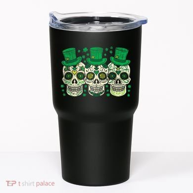 Irish Mexican Sugar Skull Leprechauns Cool St Patricks Day Tumbler
