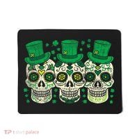 Irish Mexican Sugar Skull Leprechauns Cool St Patricks Day Mousepad thumb 0