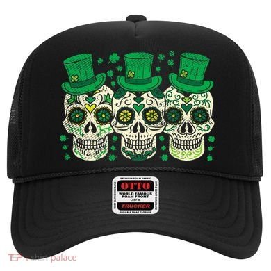 Irish Mexican Sugar Skull Leprechauns Cool St Patricks Day Hat