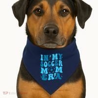 In My Soccer Mom Era (On Back) USA-Made Doggie Bandana thumb 1