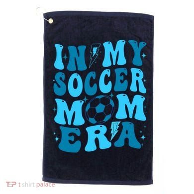 In My Soccer Mom Era (On Back) Golf Towel